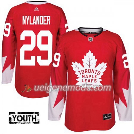Kinder Eishockey Toronto Maple Leafs Trikot William Nylander 29 Adidas 2017-2018 Rot Alternate Authentic